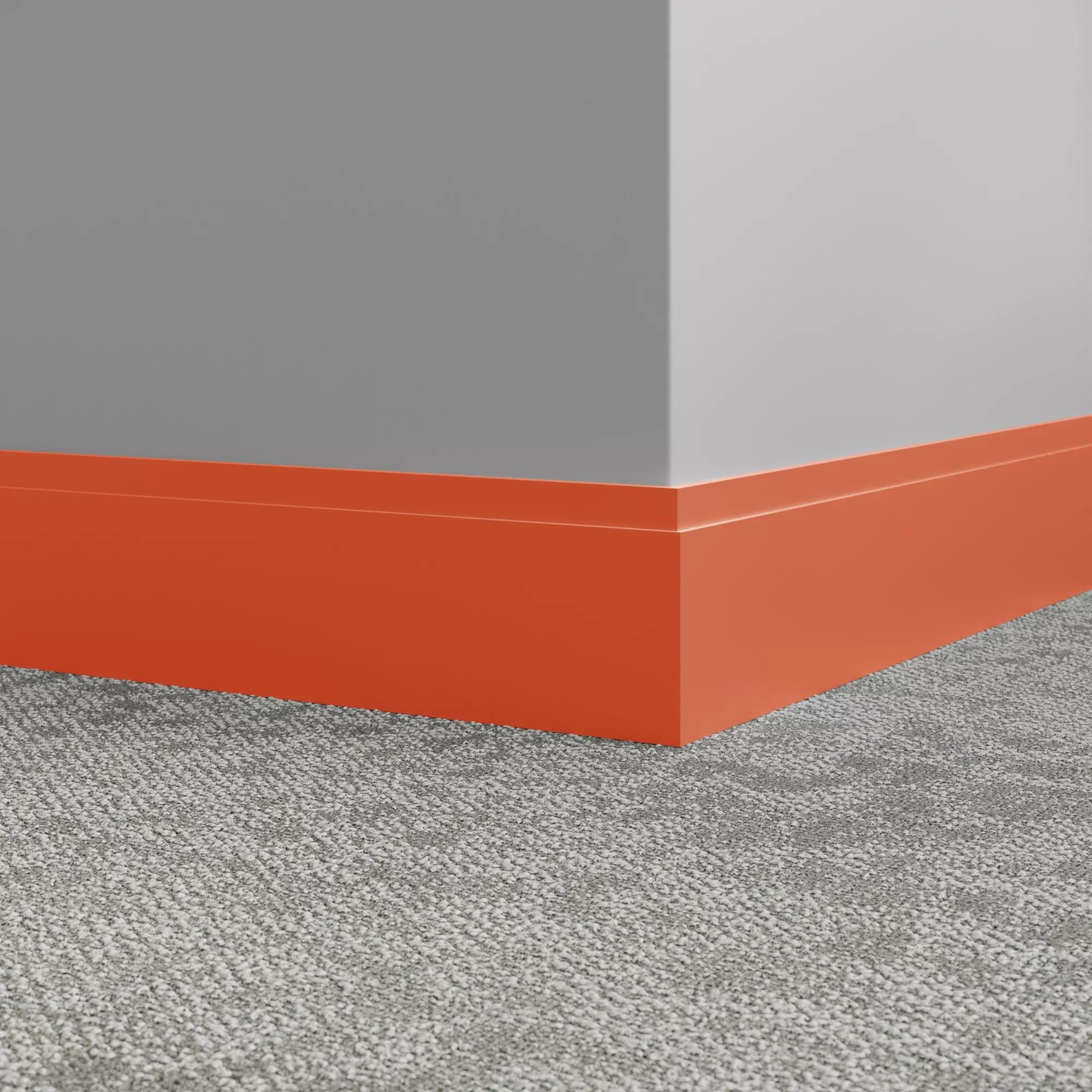 Tarkett / Johnsonite Millwork Equinox 4-1/2" 62 Tangerine Tango 4.5" x 8' by 3/8" (40 LF/box)