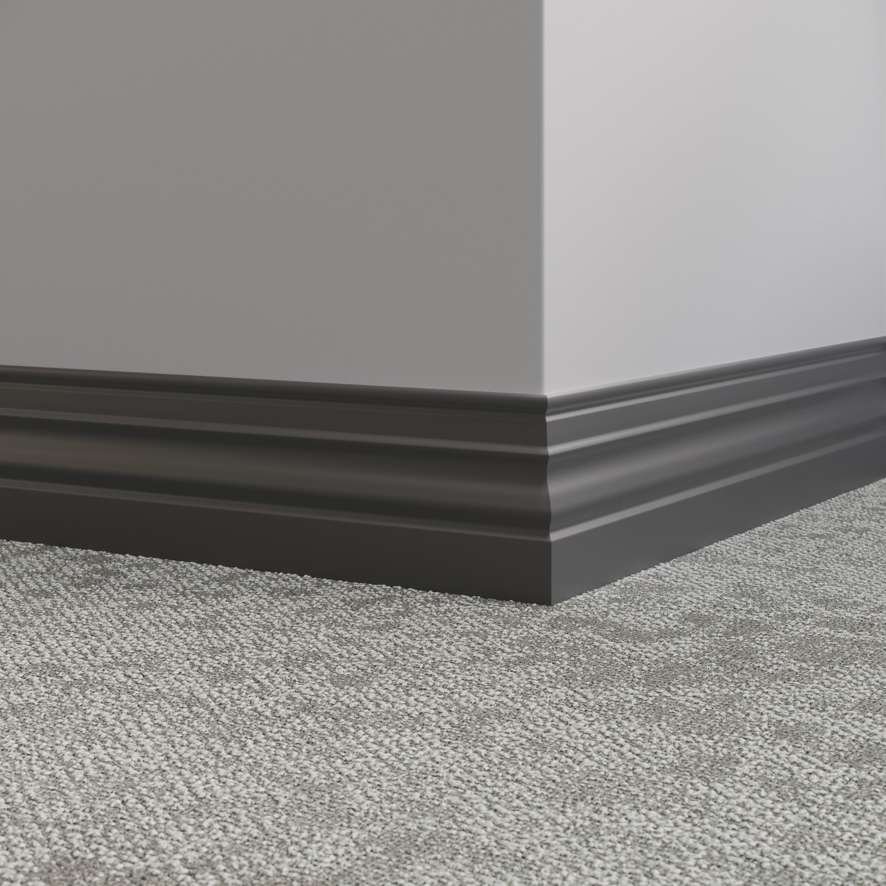 Tarkett / Johnsonite Millwork Diplomat 4-1/2" 63 Burnt Umber 4.5" x 8' by 3/8" (48 LF/box)