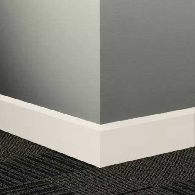 Tarkett / Johnsonite Millwork Oblique 3" 68 White Sand 3" x 8' by 3/8" (56 LF/box)