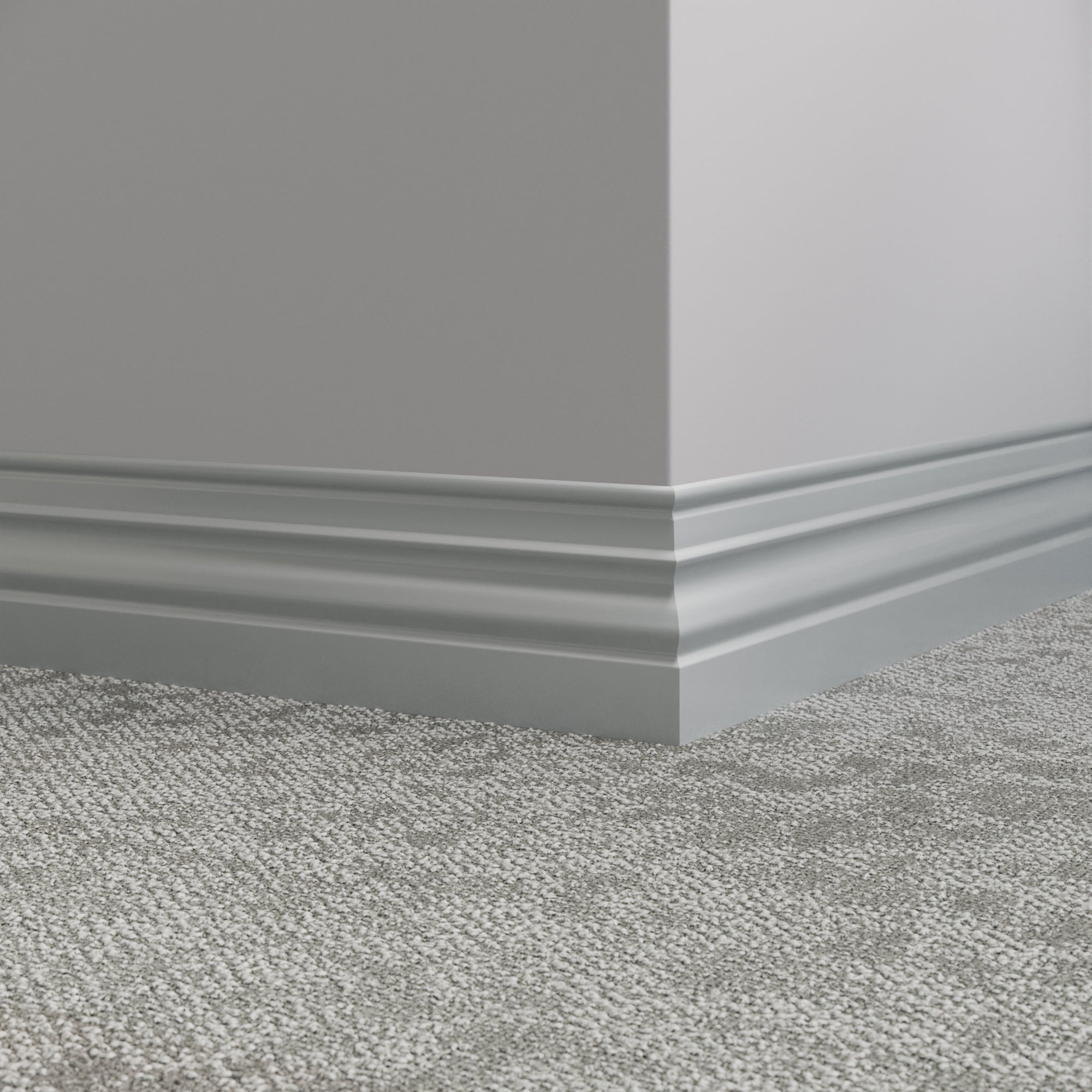 Tarkett / Johnsonite Millwork Diplomat 4-1/2" 69 Sterling Silver 4.5" x 8' by 3/8" (48 LF/box)