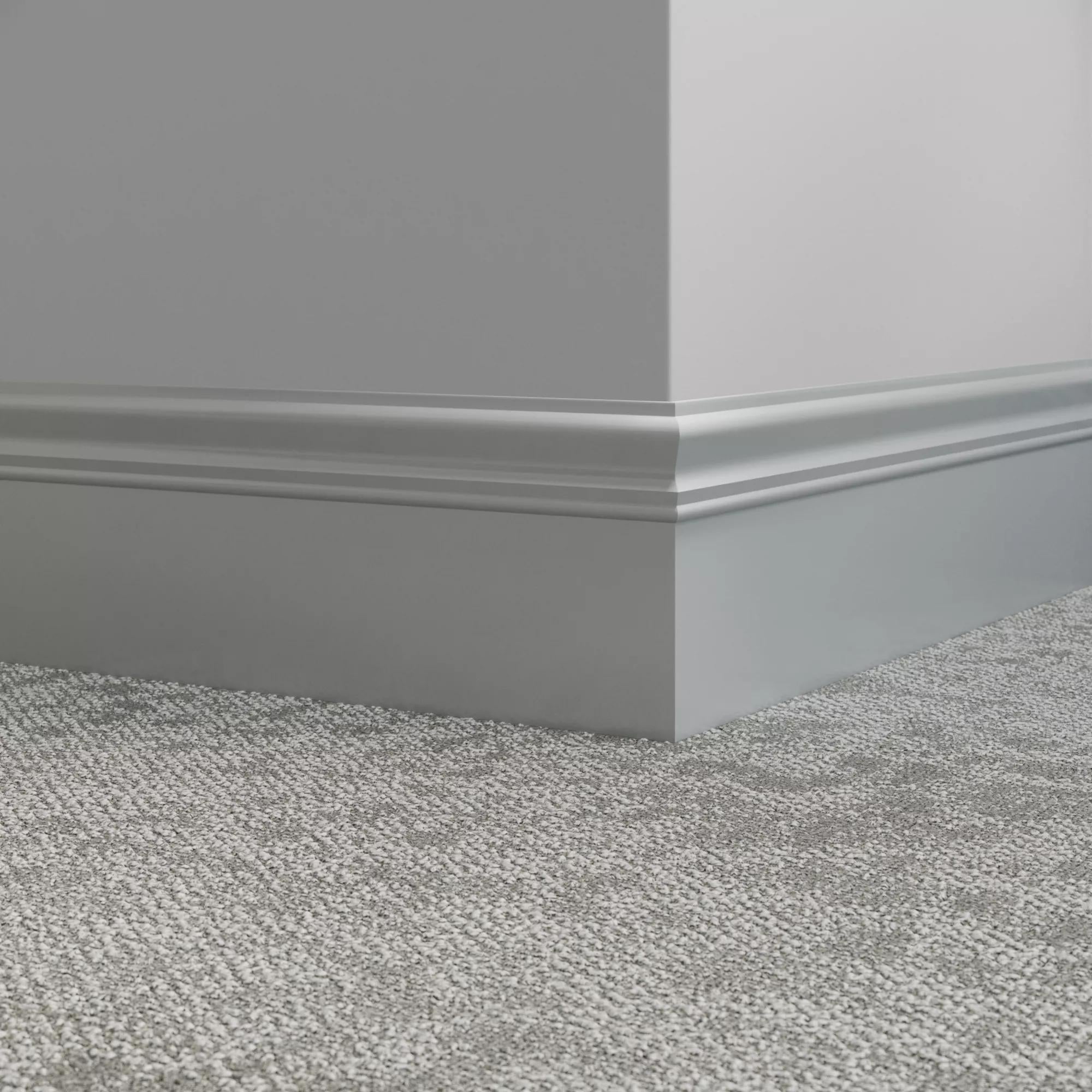 Tarkett / Johnsonite Millwork Monarch 6" 69 Sterling Silver 6" x 8' by 3/16" – product image showing size, style, and brand details.