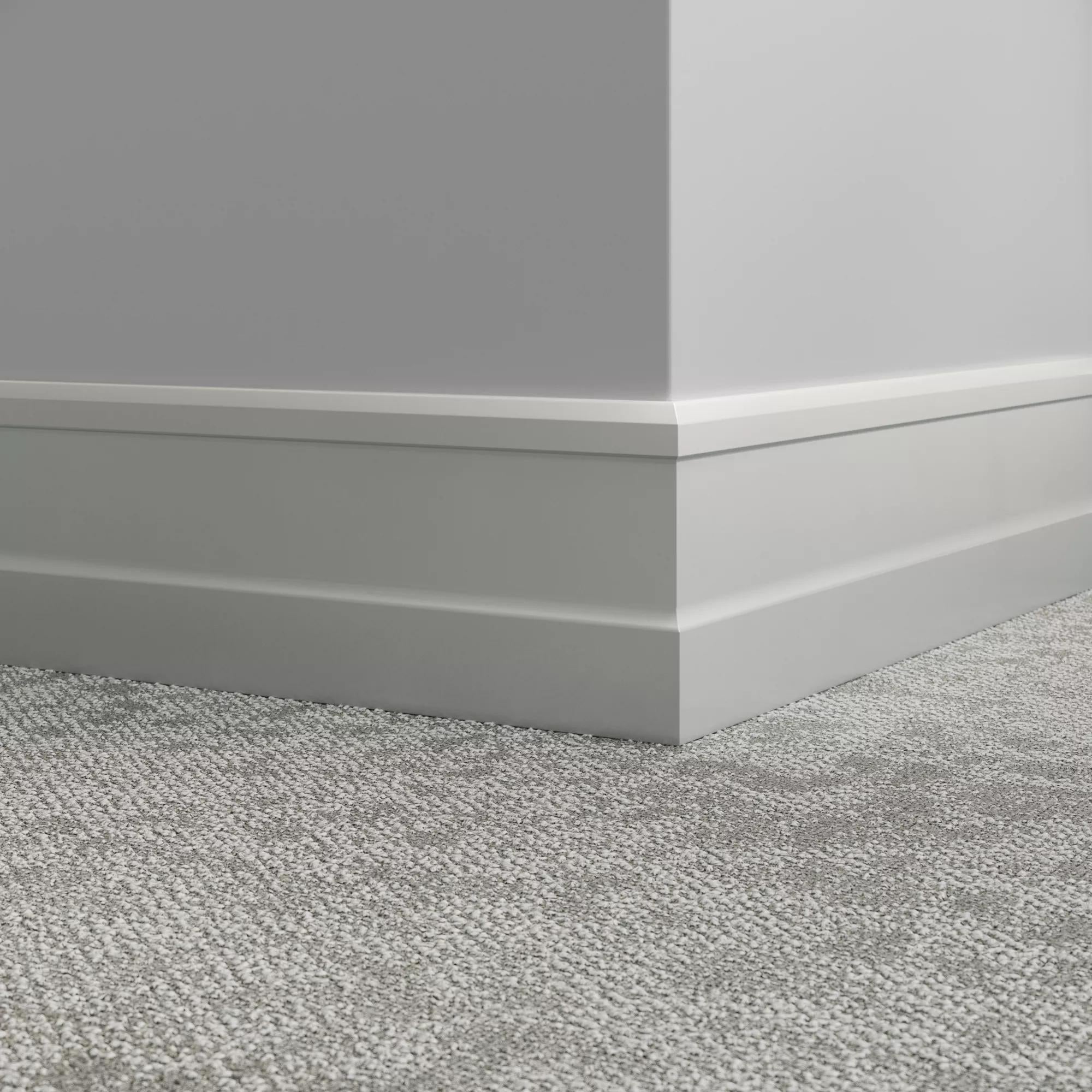 Tarkett / Johnsonite Millwork Recessed 6" 69 Sterling Silver 6" x 8' by 0.35"