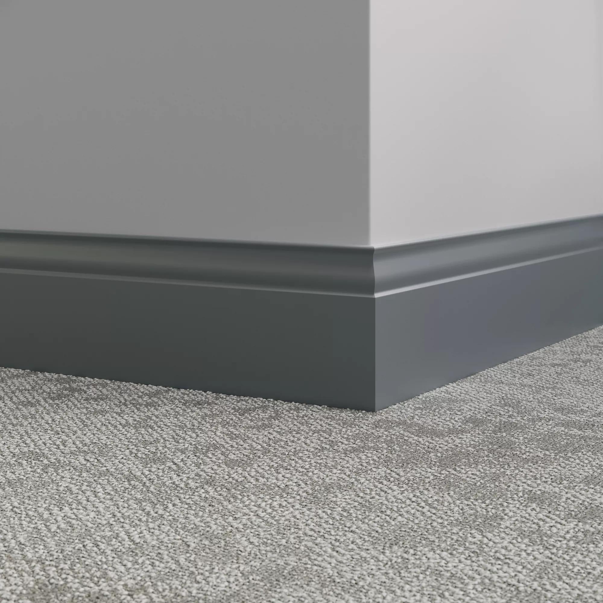 Tarkett / Johnsonite Millwork Inflection 5-1/4" 71 Storm Cloud 5.25" x 8' by 3/8" (48 LF/box)