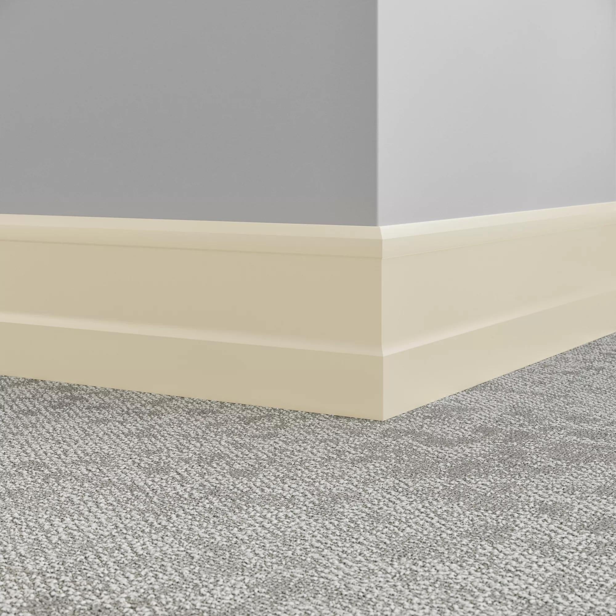 Tarkett / Johnsonite Millwork Recessed 6" 79 Bone White 6" x 8' by 0.35"