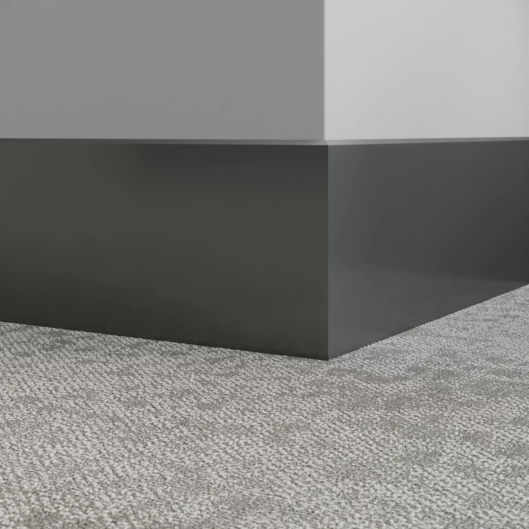 Tarkett / Johnsonite Millwork Exhibit 8" 82 Black Pearl 8" x 8' by 1/4"