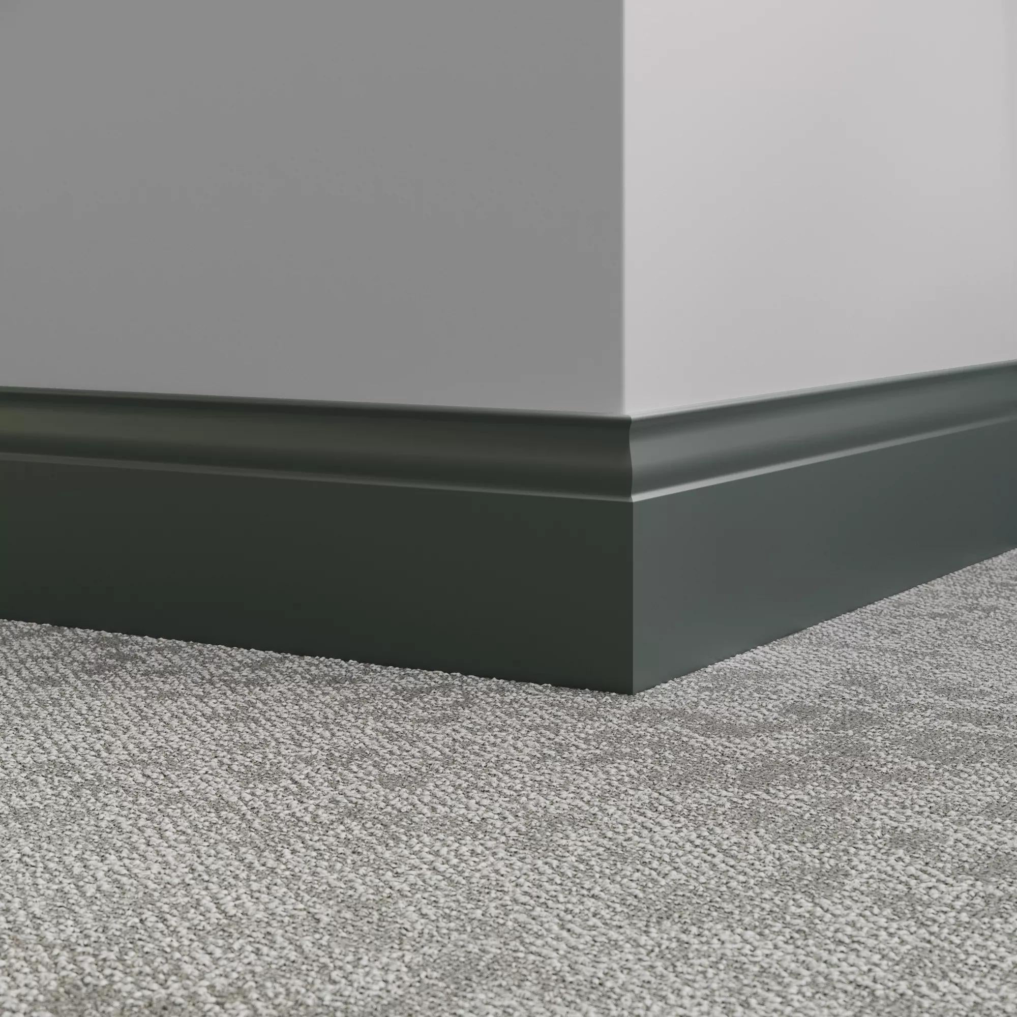 Tarkett / Johnsonite Millwork Inflection 5-1/4" 86 Hunter Green 5.25" x 8' by 3/8" (48 LF/box)