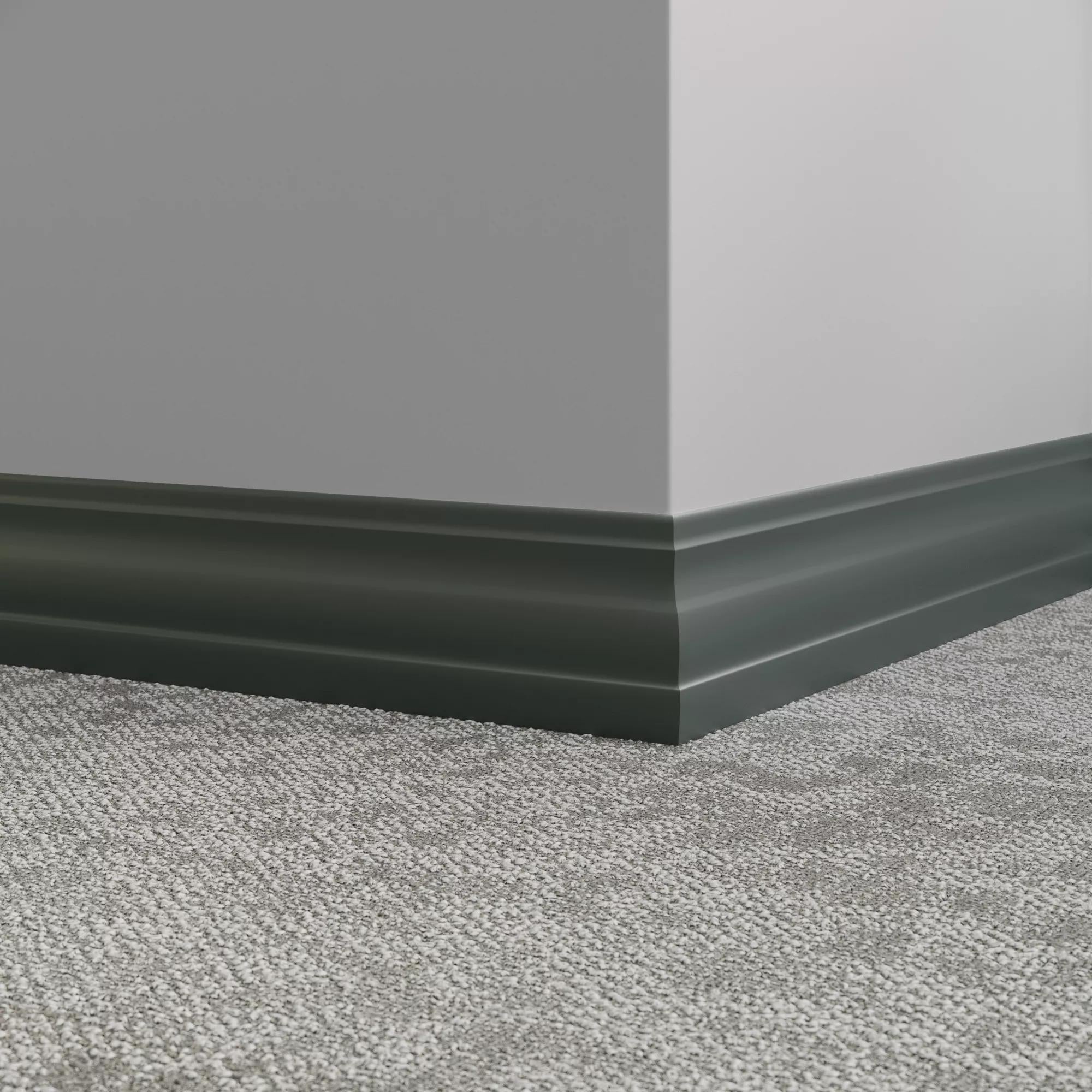 Tarkett / Johnsonite Millwork Delineate 4-1/4" 86 Hunter Green 4.25" x 8' by 3/8" (48 LF/box)
