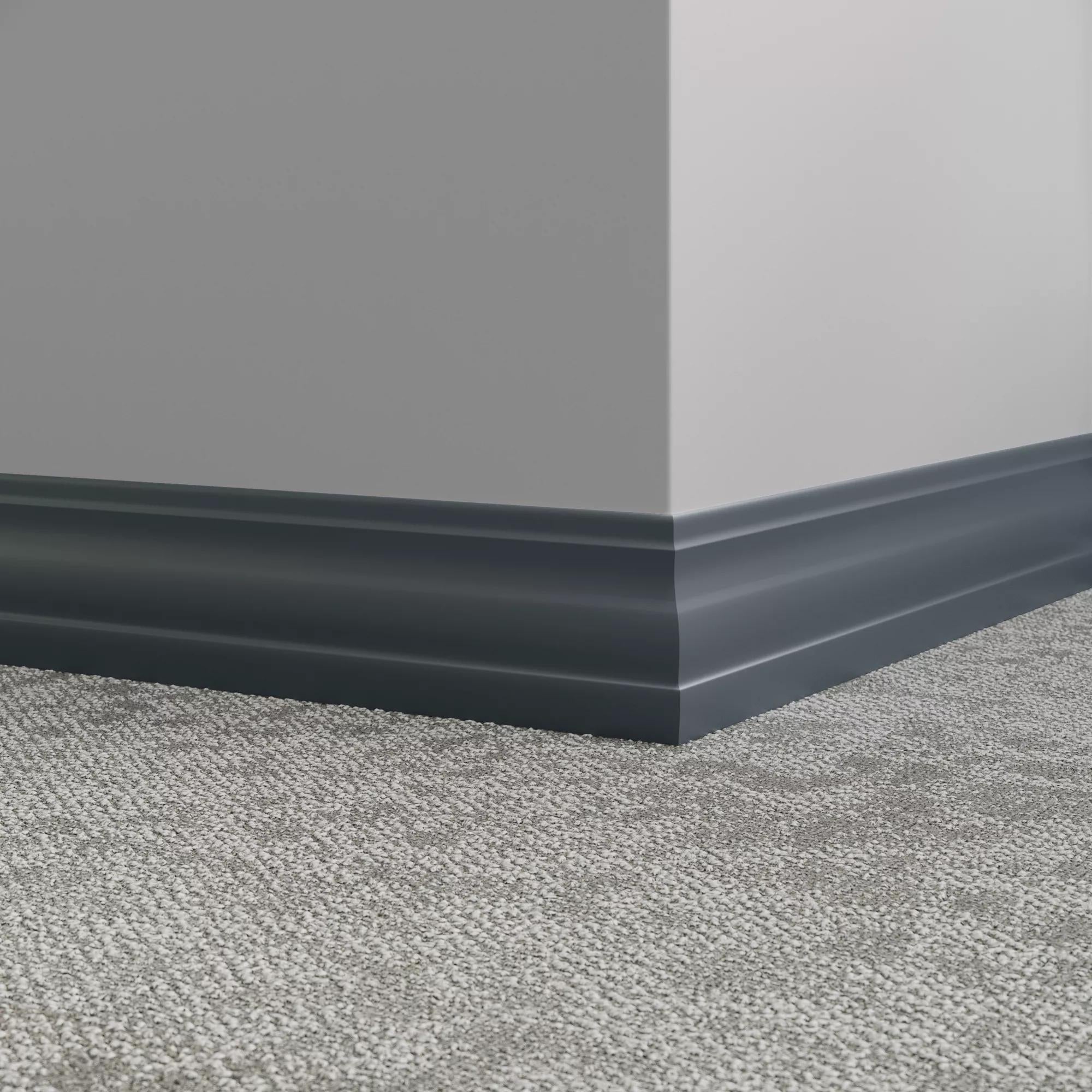 Tarkett / Johnsonite Millwork Delineate 4-1/4" 92 Blue Lagoon 4.25" x 8' by 3/8" (48 LF/box)