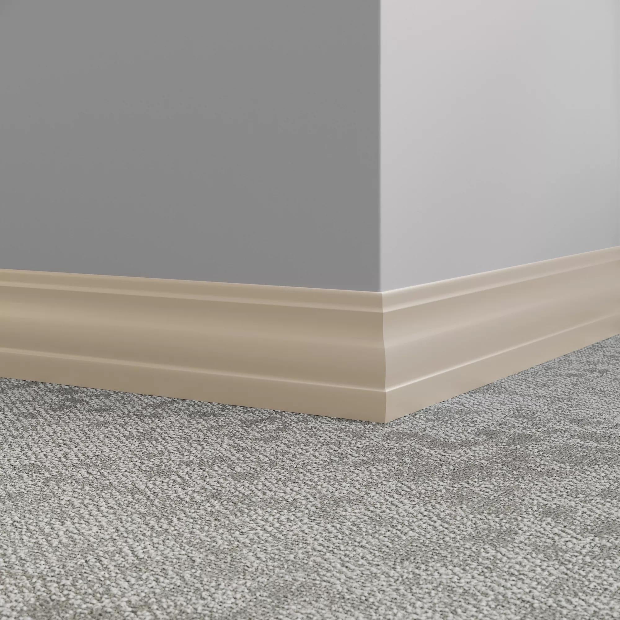 Tarkett / Johnsonite Millwork Delineate 4-1/4" TA3 Castaway 4.25" x 8' by 3/8" (48 LF/box)