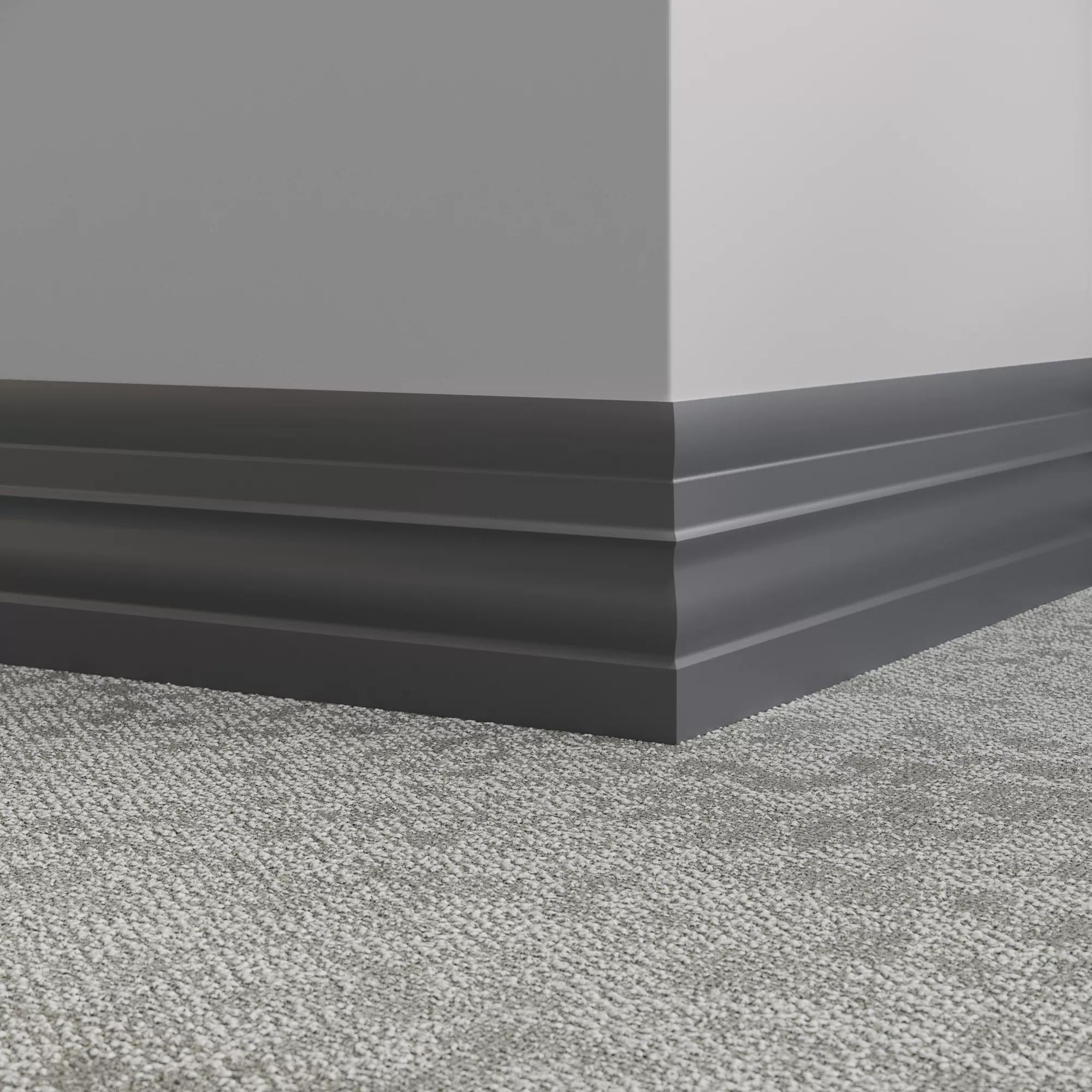 Tarkett / Johnsonite Millwork Attache 6" TA6 Bedrock 6" x 8' by 1/4" (64 LF/box)