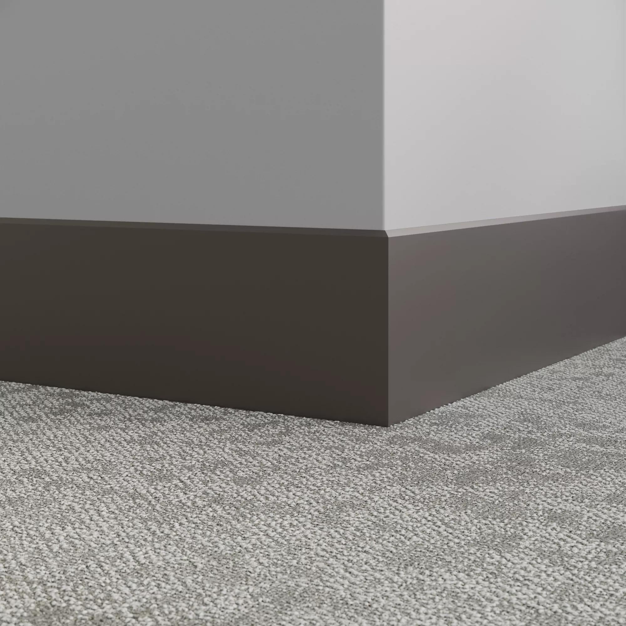 Tarkett / Johnsonite Millwork Exhibit 6" TB1 Peppercorn 6" x 8' by 1/4"