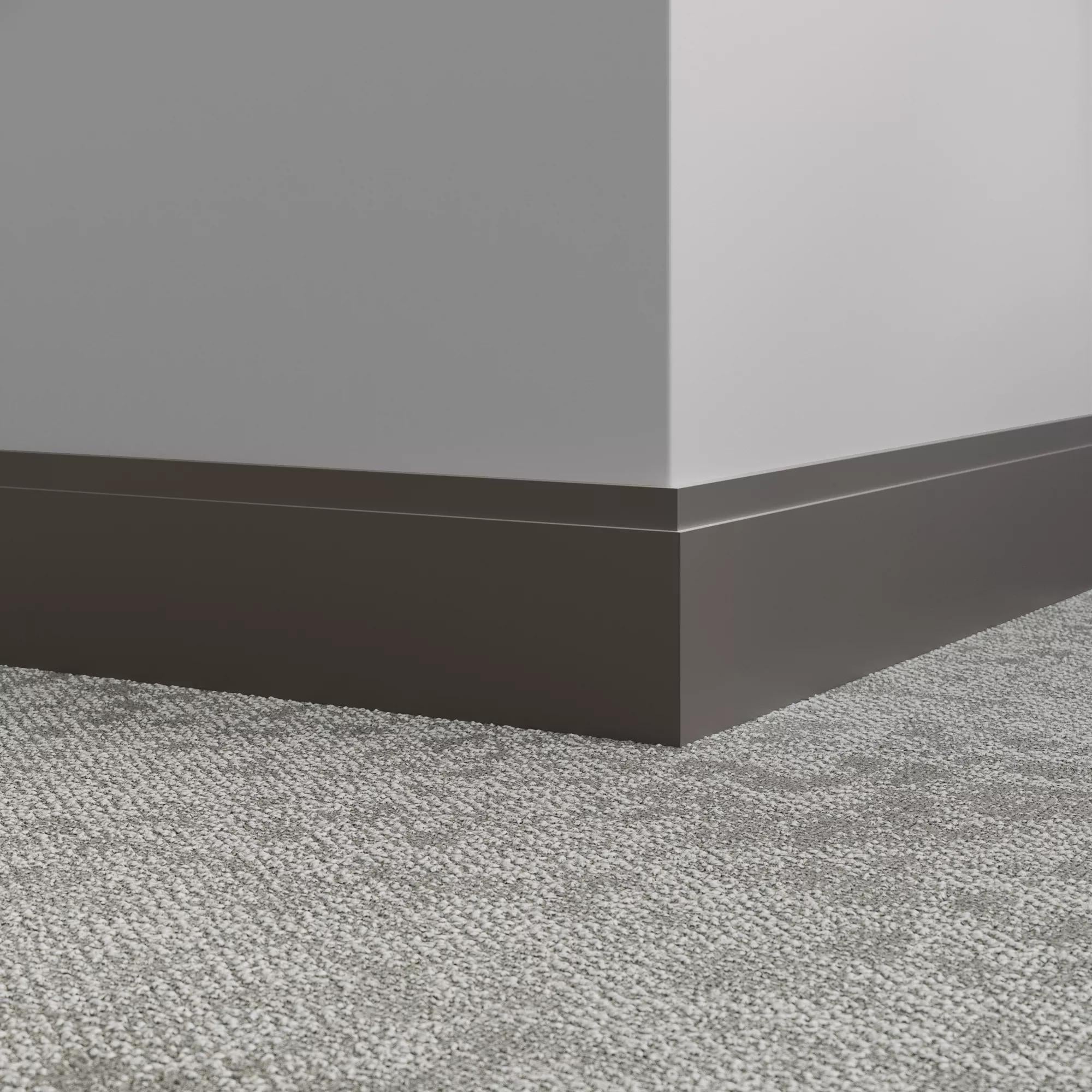 Tarkett / Johnsonite Millwork Equinox 4-1/2" TB1 Peppercorn 4.5" x 8' by 3/8" (40 LF/box)