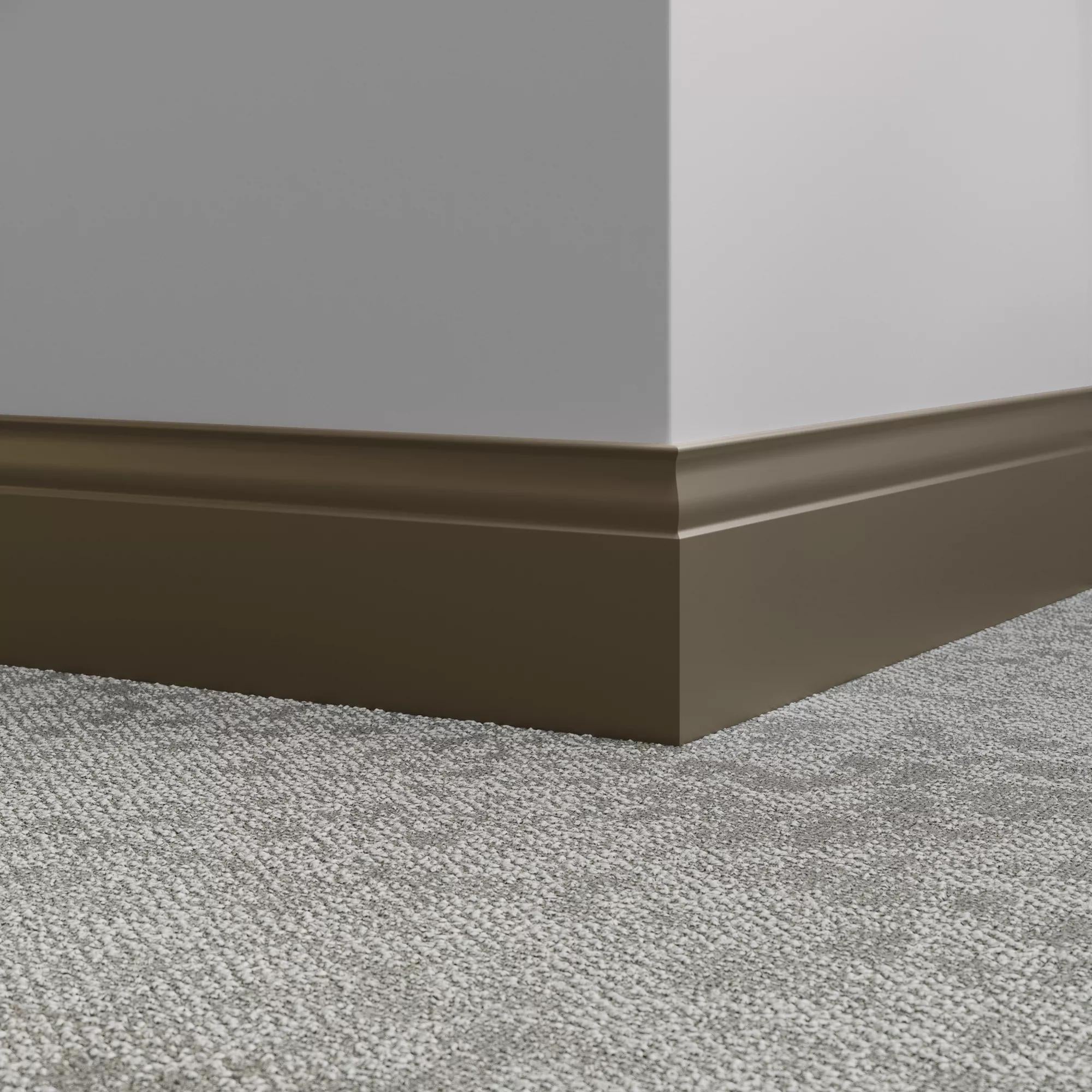 Tarkett / Johnsonite Millwork Inflection 5-1/4" TB2 Boxwood 5.25" x 8' by 3/8" (48 LF/box)