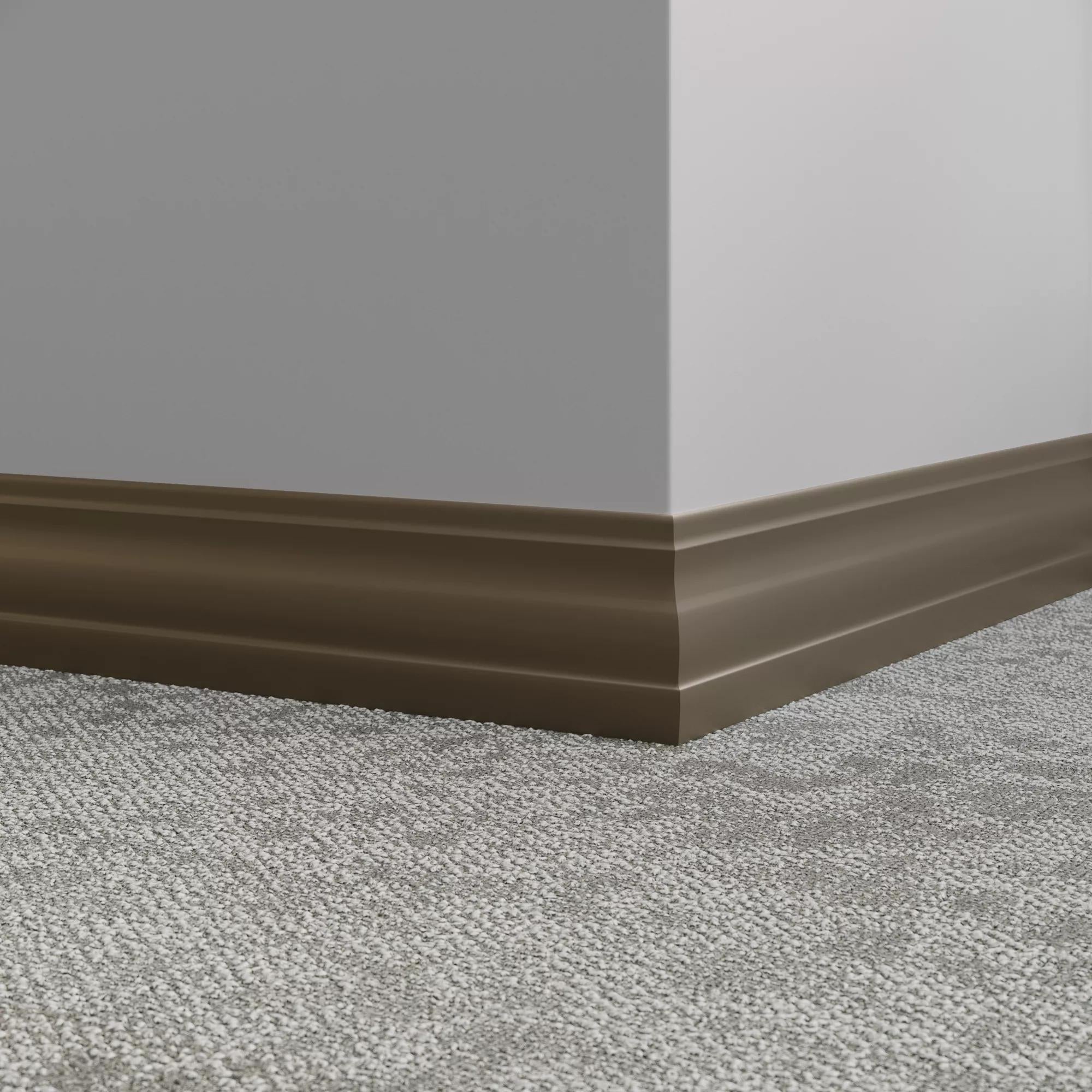 Tarkett / Johnsonite Millwork Delineate 4-1/4" TB2 Boxwood 4.25" x 8' by 3/8" (48 LF/box)