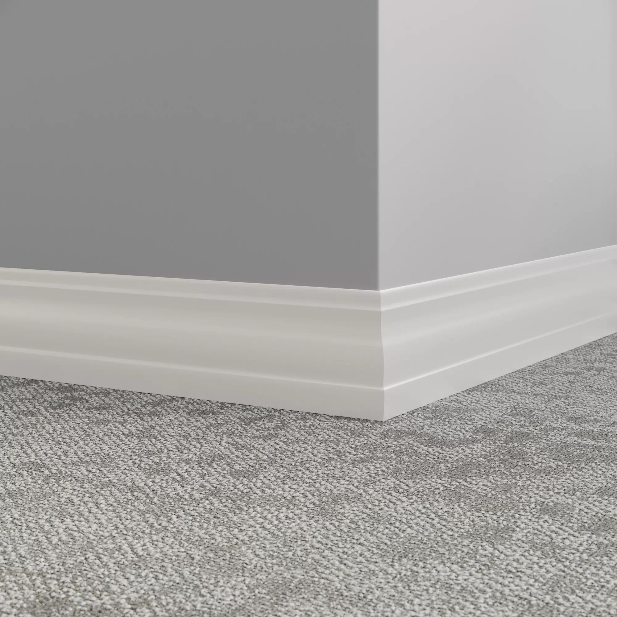 Tarkett / Johnsonite Millwork Delineate 4-1/4" TB3 Dover 4.25" x 8' by 3/8" (48 LF/box)