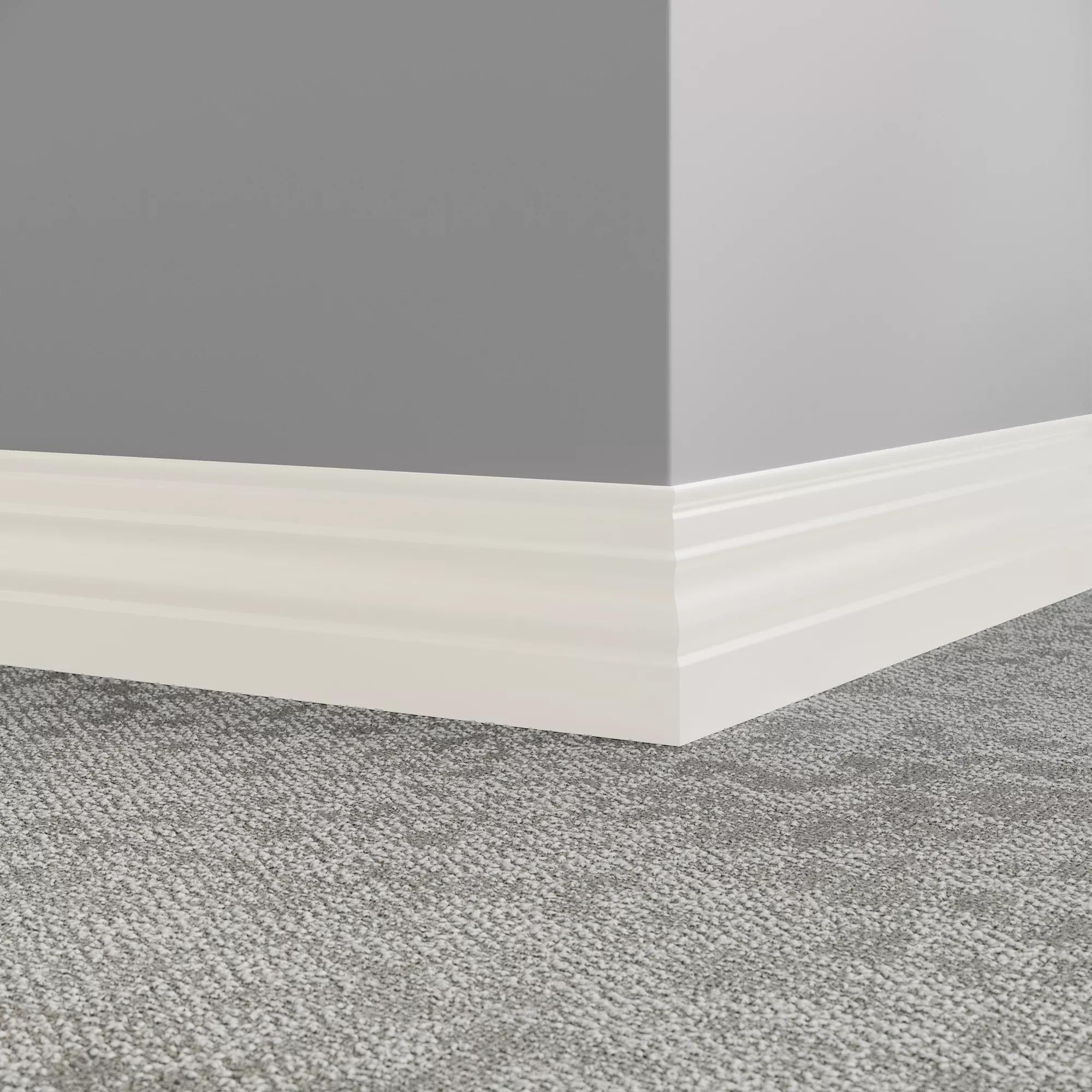 Tarkett / Johnsonite Millwork Diplomat 4-1/2" TG1 Snowbound 4.5" x 8' by 3/8" (48 LF/box)