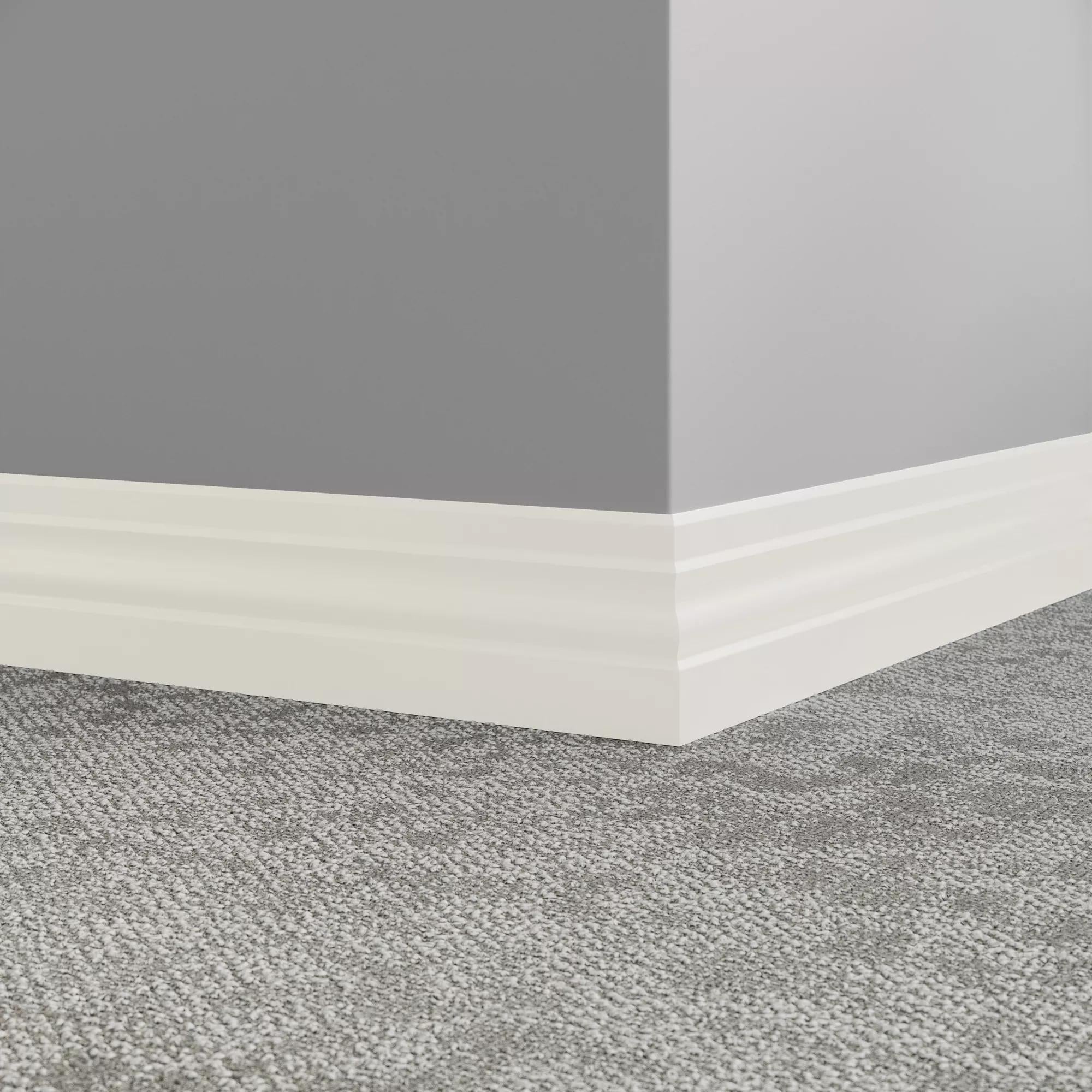 Tarkett / Johnsonite Millwork Ambassador 4" TG1 Snowbound 4" x 8' by 3/8" (48 LF/box)