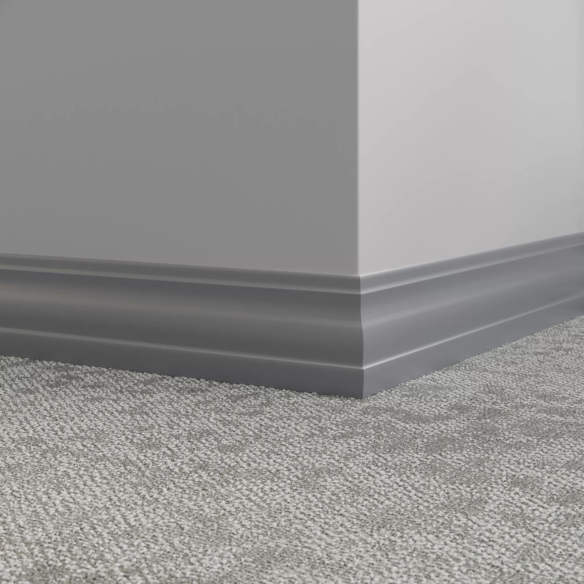 Tarkett / Johnsonite Millwork Delineate 4-1/4" TG3 Iron Mountain 4.25" x 8' by 3/8" (48 LF/box)