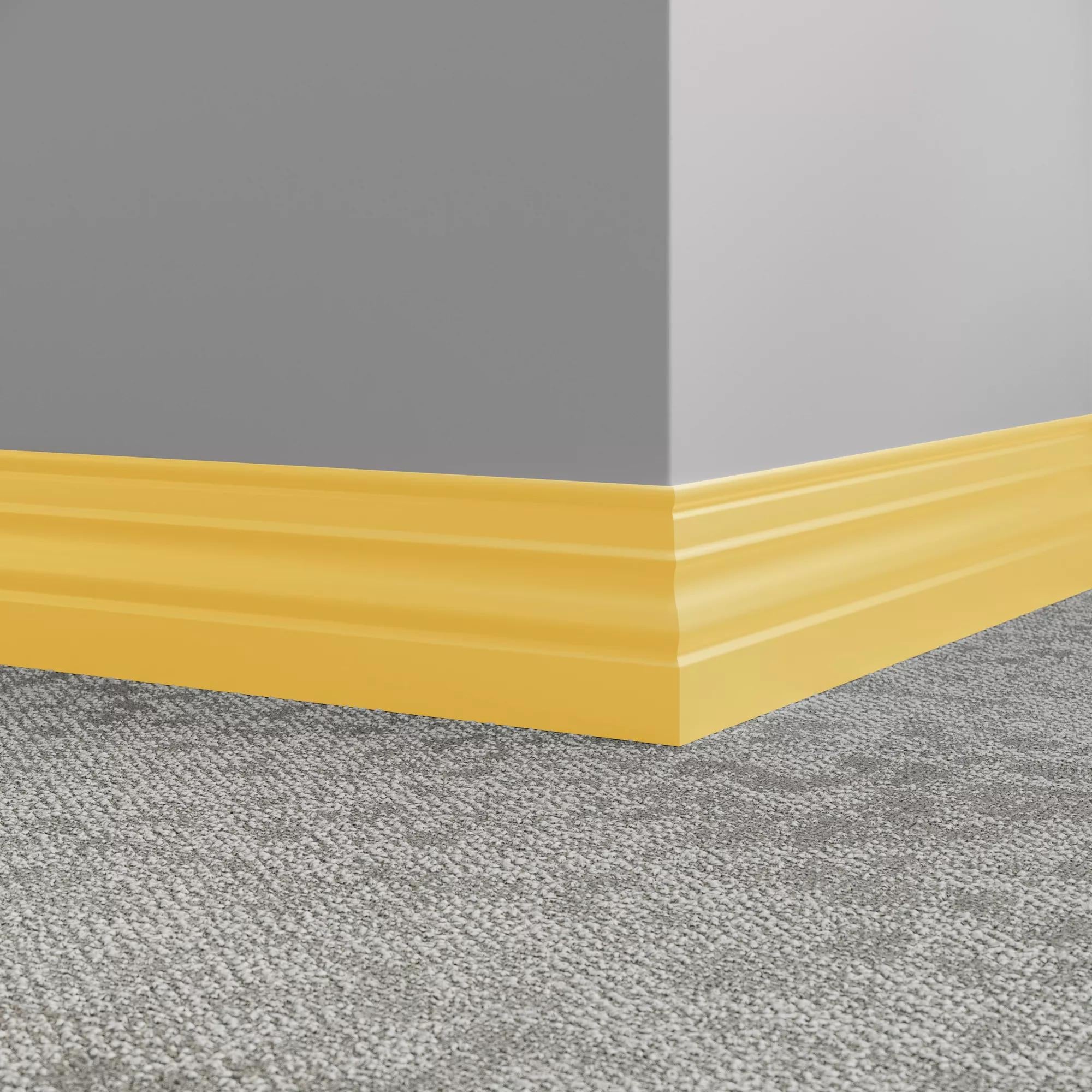 Tarkett / Johnsonite Millwork Diplomat 4-1/2" TG7 Canary 4.5" x 8' by 3/8" (48 LF/box)