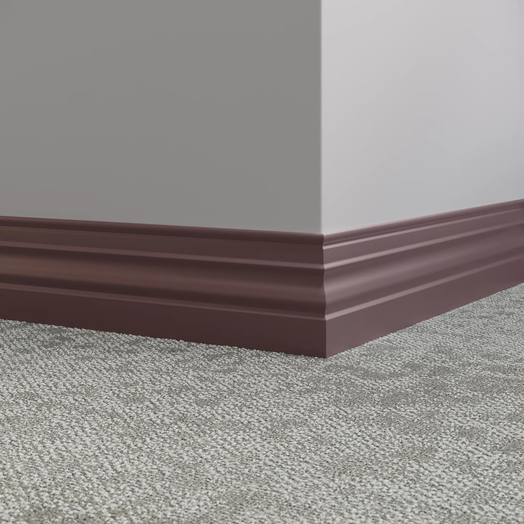 Tarkett / Johnsonite Millwork Diplomat 4-1/2" TG9 Poetry Plum 4.5" x 8' by 3/8" (48 LF/box)