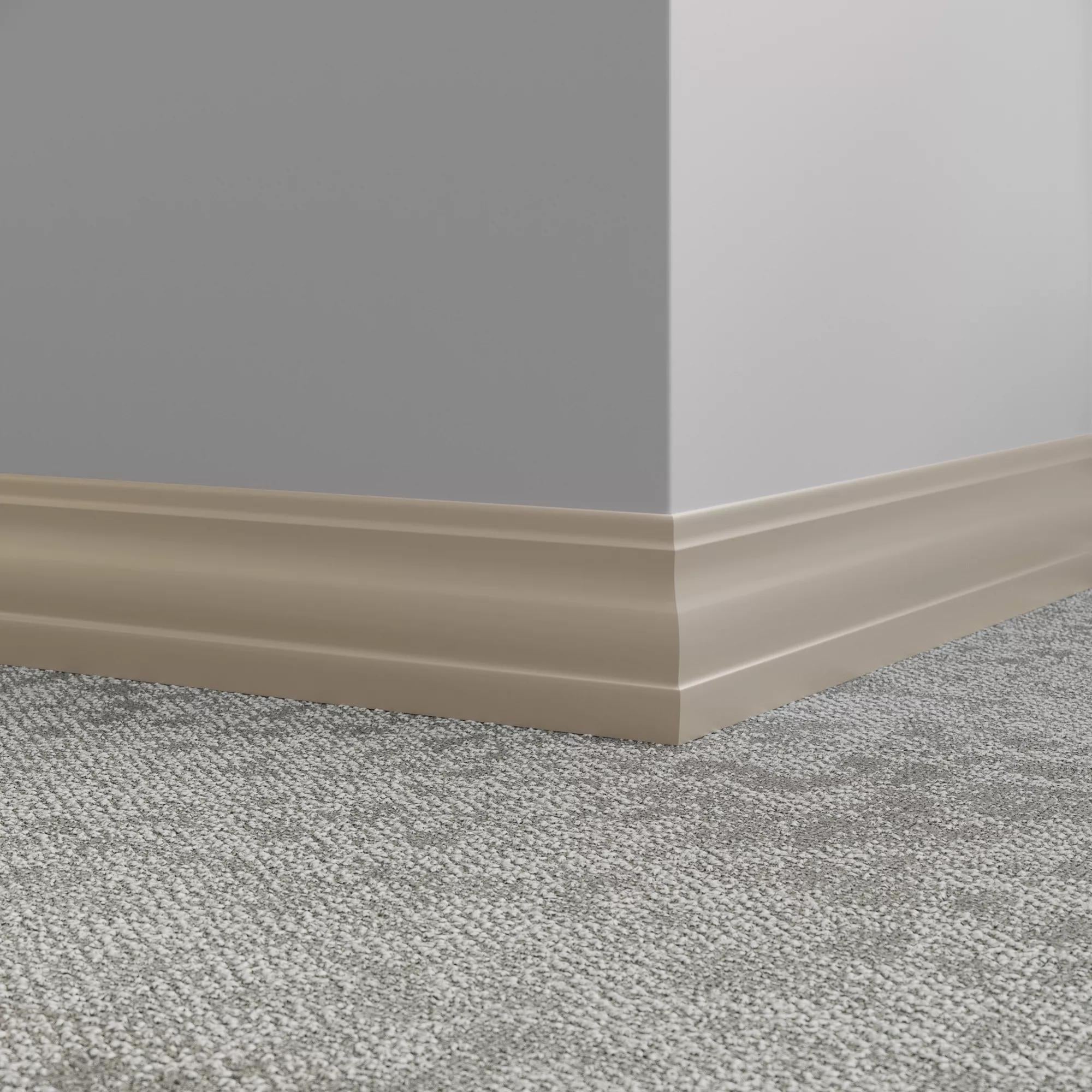 Tarkett / Johnsonite Millwork Delineate 4-1/4" VK8 Sandstorm 4.25" x 8' by 3/8" (48 LF/box)