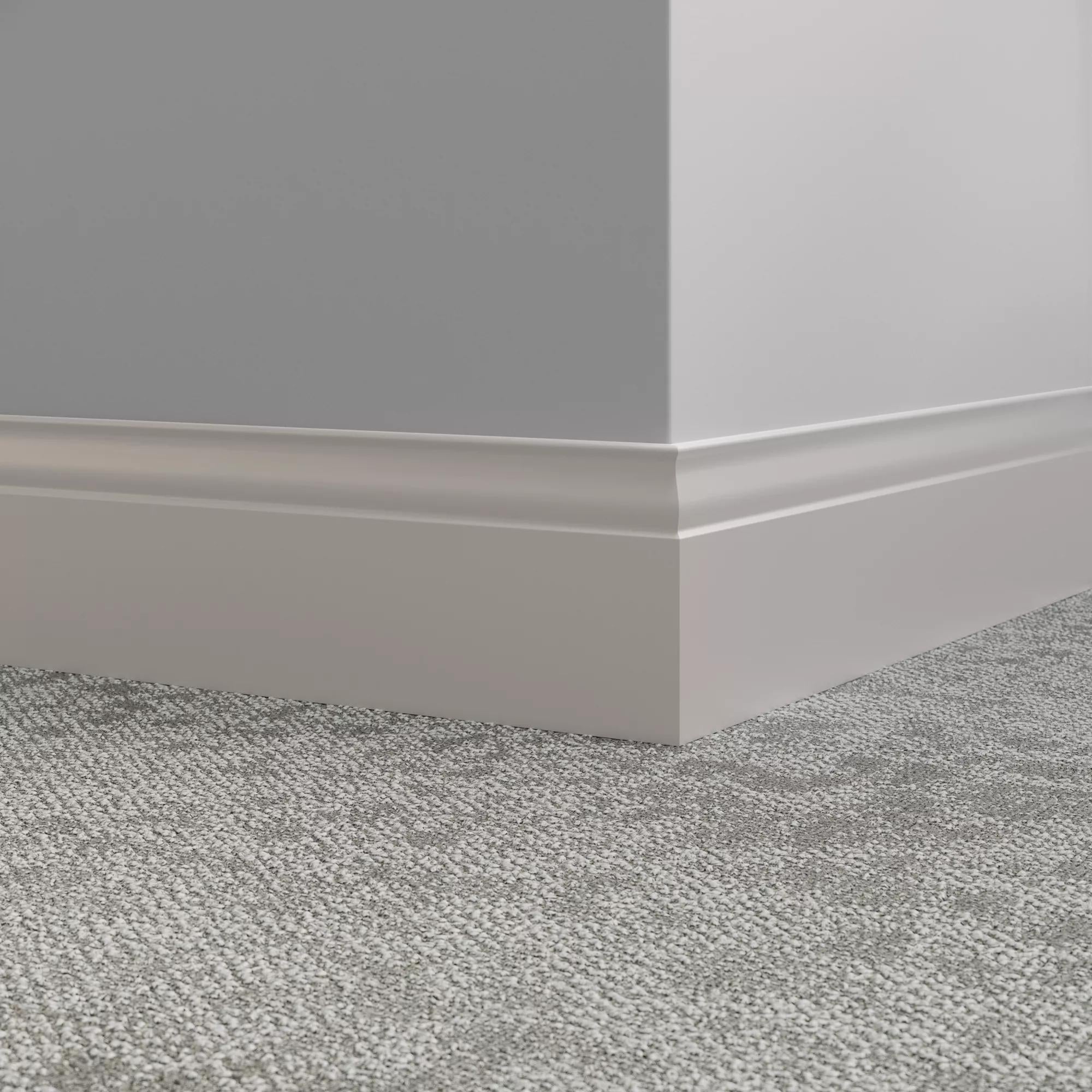 Tarkett / Johnsonite Millwork Inflection 5-1/4" VK7 Mt Rainier 5.25" x 8' by 3/8" (48 LF/box)