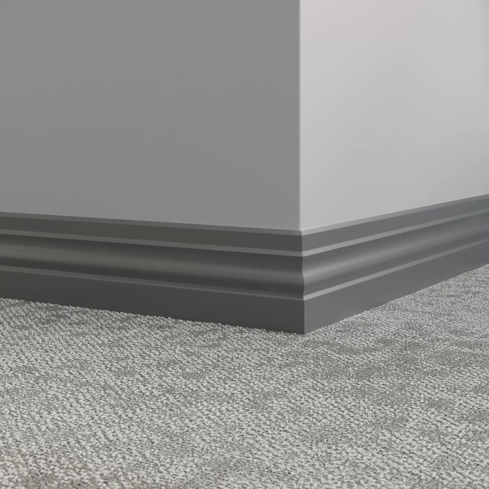 Tarkett / Johnsonite Millwork Ambassador 4" VL4 Cool Metal 4" x 8' by 3/8" (48 LF/box)