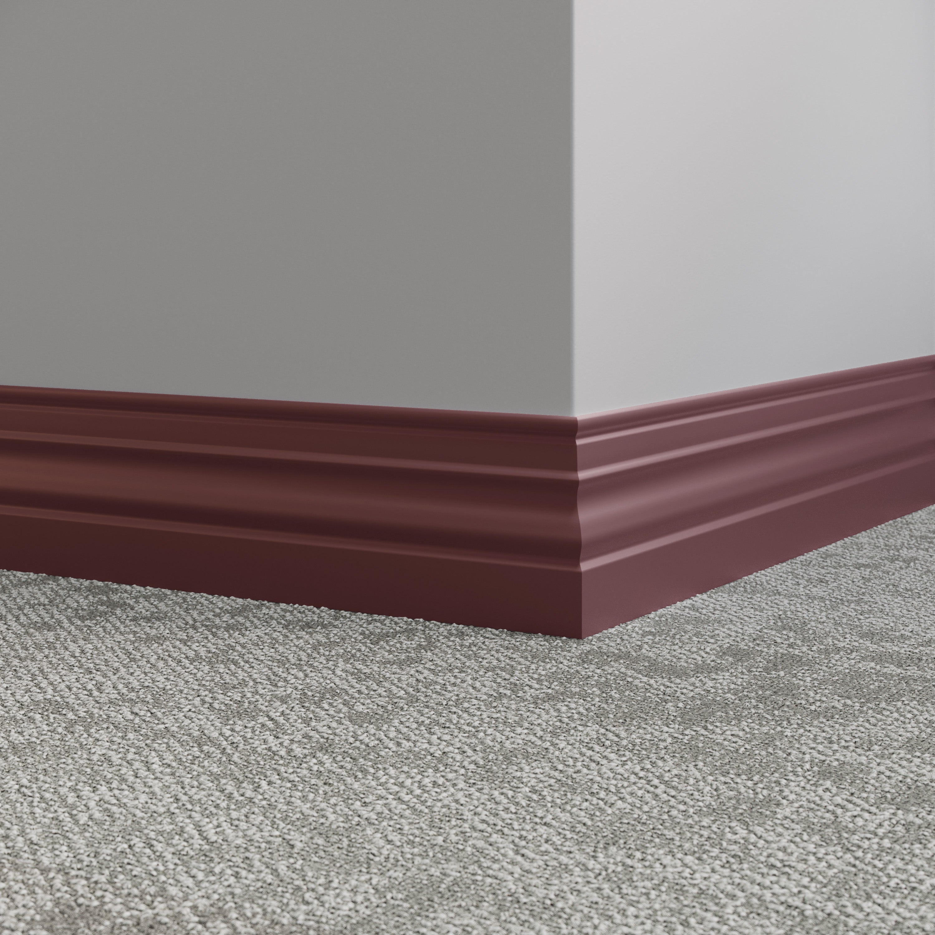 Tarkett / Johnsonite Millwork Diplomat 4-1/2" VM3 Misted Plum 4.5" x 8' by 3/8" (48 LF/box)