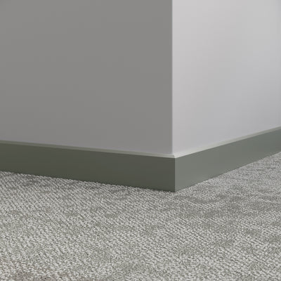 Tarkett / Johnsonite Millwork Mandalay 2-1/2" VM4 Green Smoke 2.5" x 8' by 3/8" (40 LF/box)