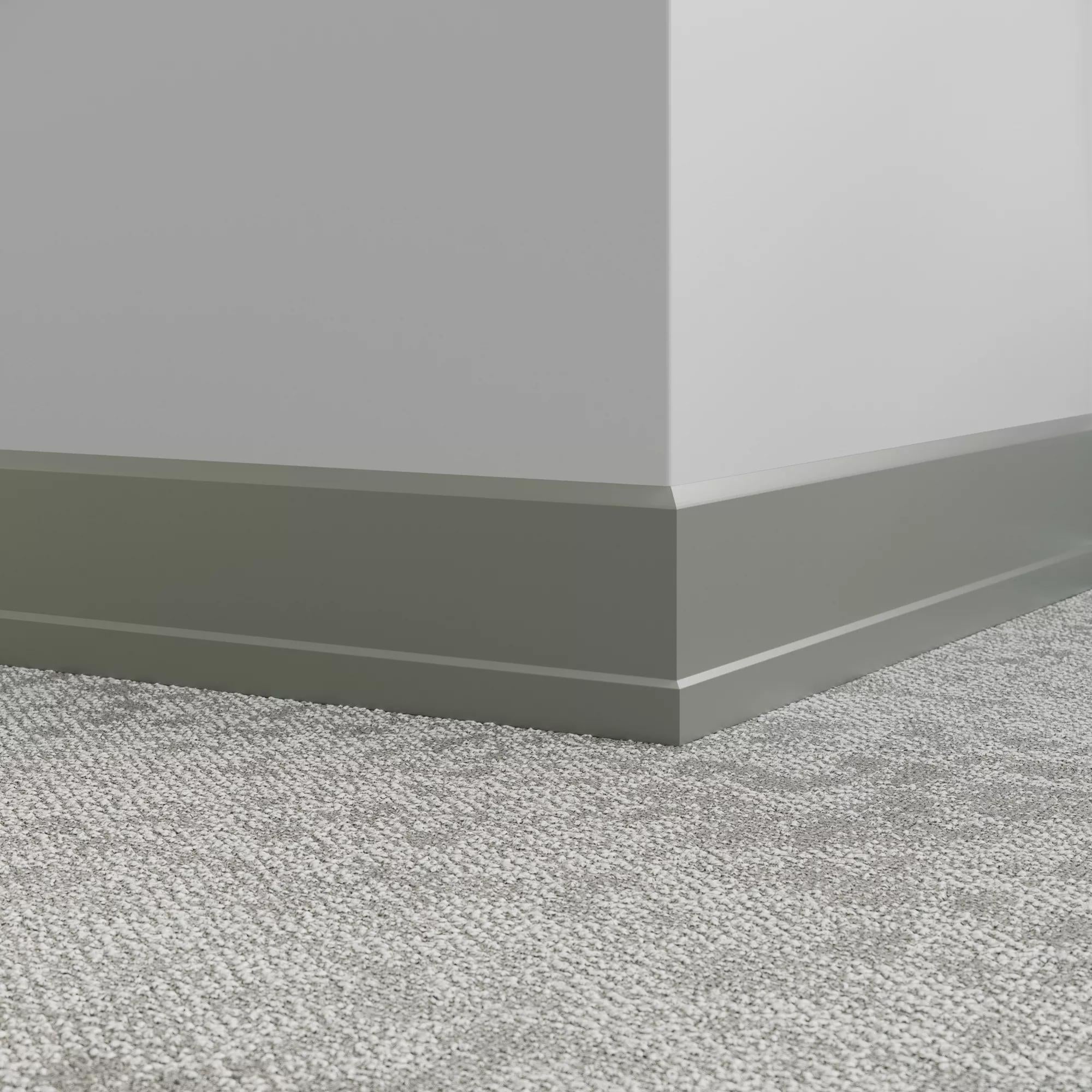 Tarkett / Johnsonite Millwork Stance 4.5" VM4 Green Smoke 4.5" x 8' by 0.35"