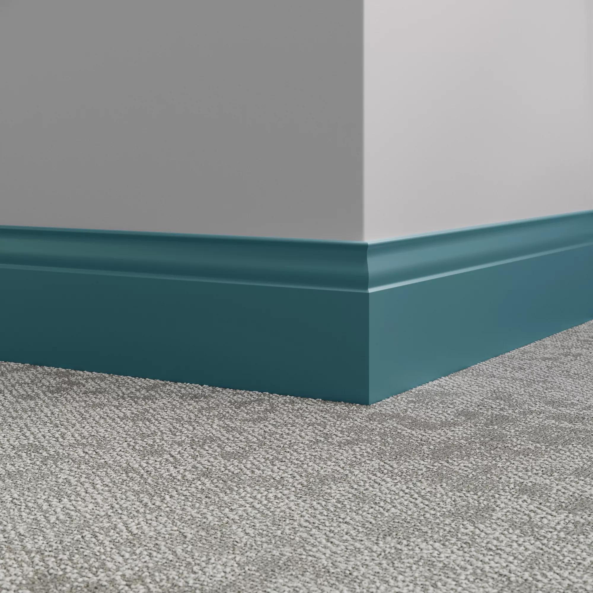 Tarkett / Johnsonite Millwork Inflection 5-1/4" VM5 Dream Teal 5.25" x 8' by 3/8" (48 LF/box)