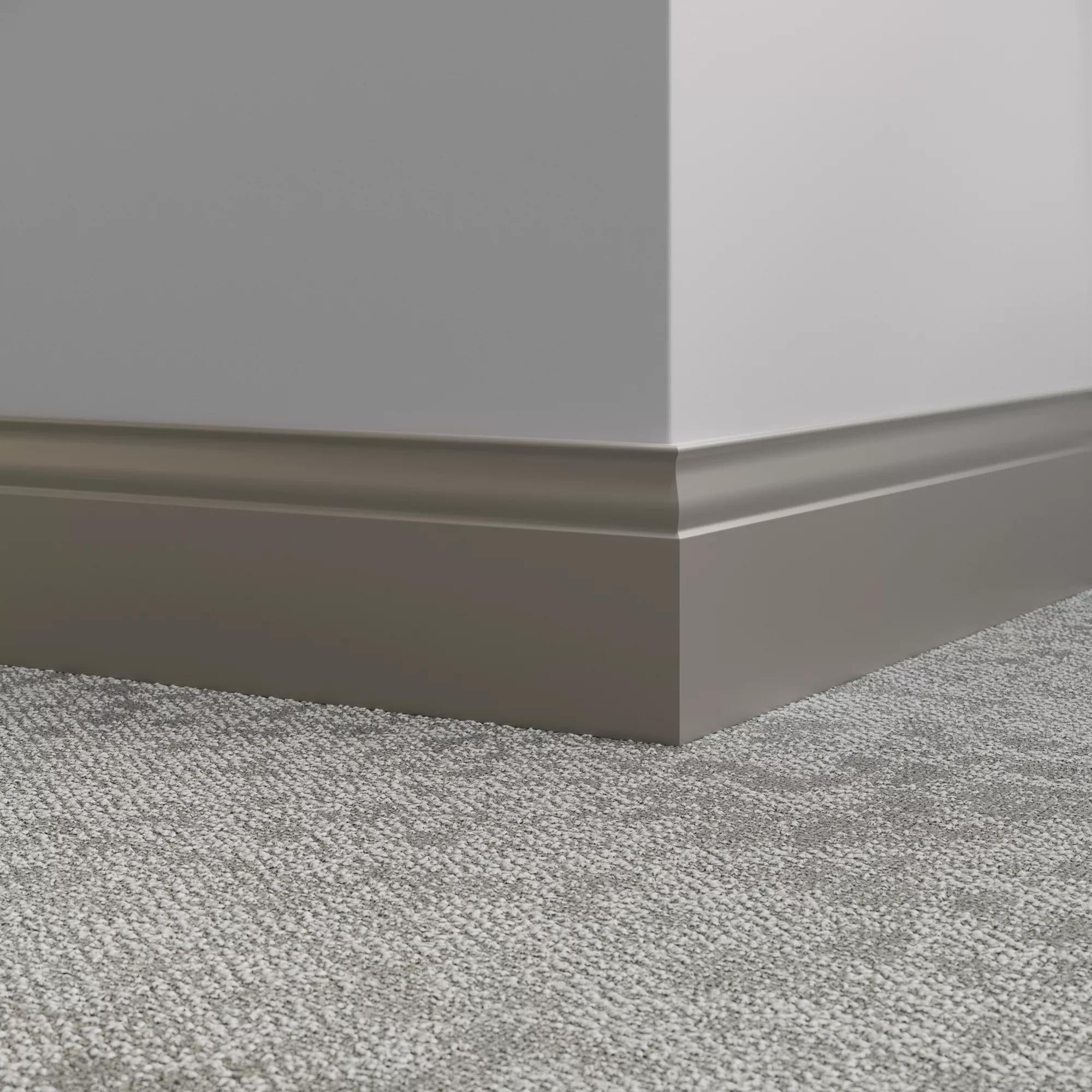 Tarkett / Johnsonite Millwork Inflection 5-1/4" VN2 Stone Cottage 5.25" x 8' by 3/8" (48 LF/box)