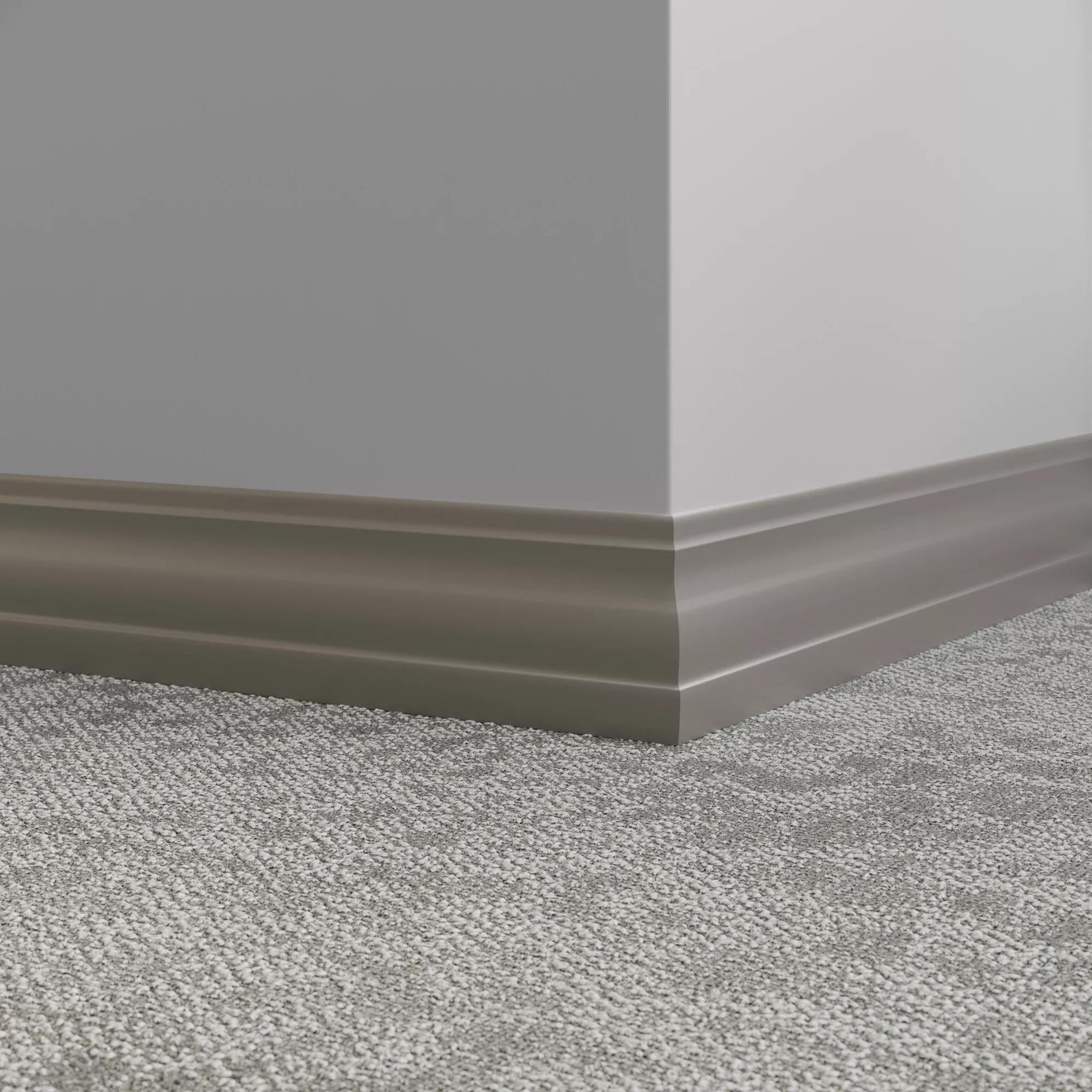 Tarkett / Johnsonite Millwork Delineate 4-1/4" VN2 Stone Cottage 4.25" x 8' by 3/8" – product image showing size, style, and brand details.