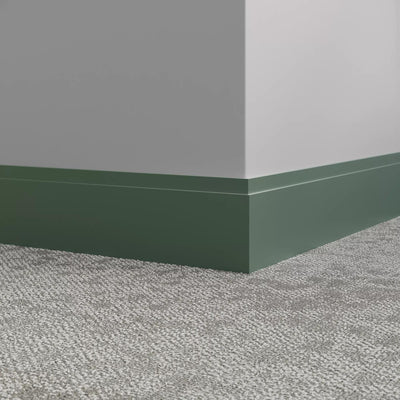 Tarkett / Johnsonite Millwork Equinox 4-1/2" VN4 Green Vista 4.5" x 8' by 3/8" (40 LF/box)