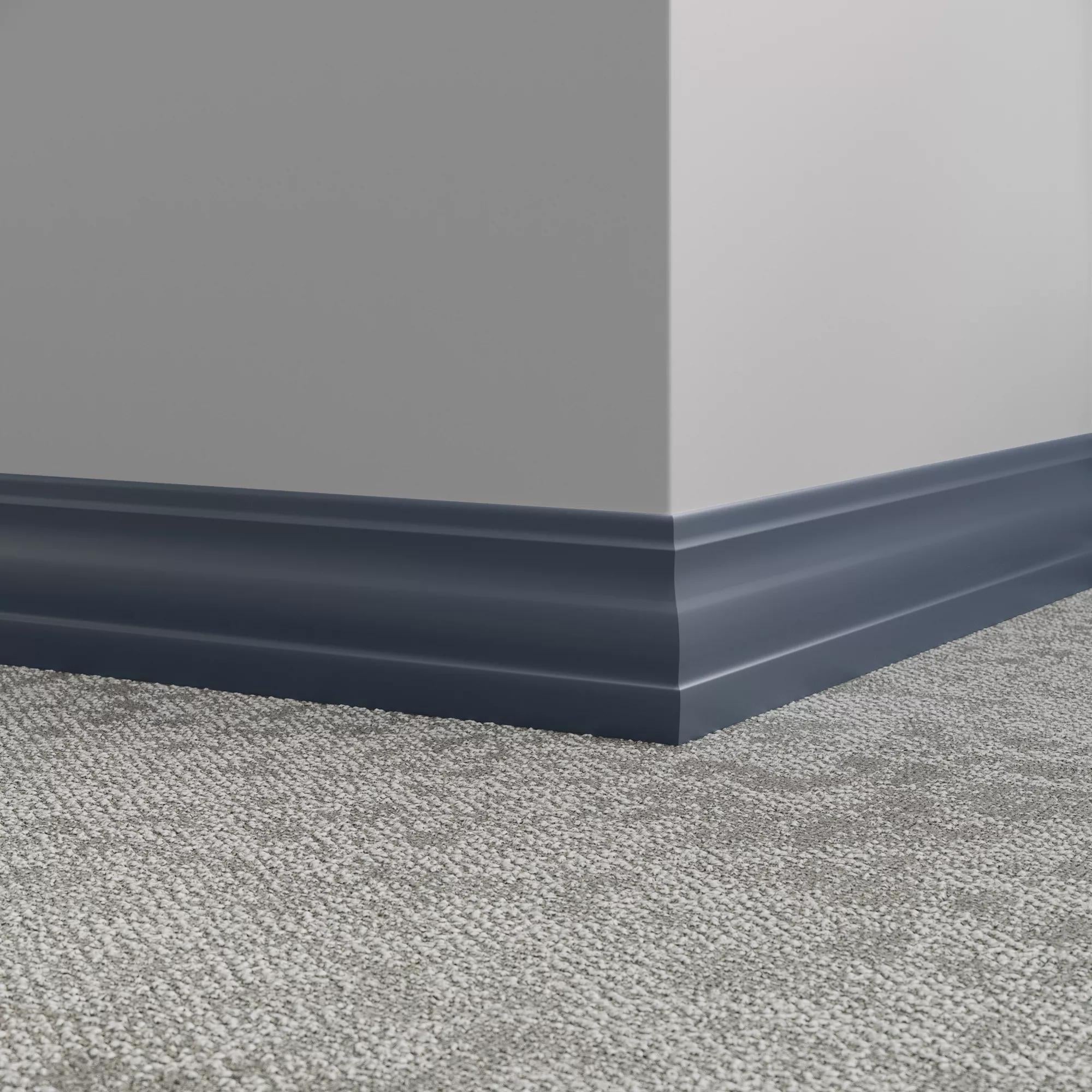 Tarkett / Johnsonite Millwork Delineate 4-1/4" VN5 The Blues 4.25" x 8' by 3/8" (48 LF/box)