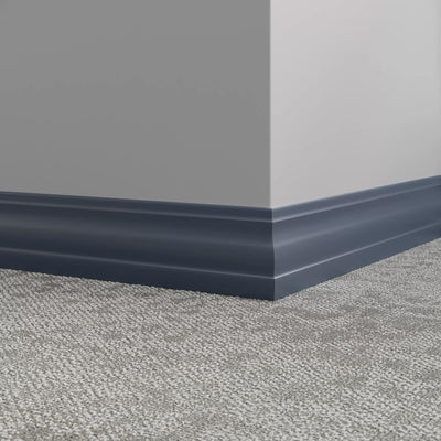 Tarkett / Johnsonite Millwork Delineate 4-1/4" VN5 The Blues 4.25" x 8' by 3/8" (48 LF/box)
