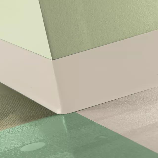 Tarkett / Johnsonite Tightlock Resilient Wall Base #194 Antique White 3 1/8" x 75' Roll by 1/8" Cove (with Toe)
