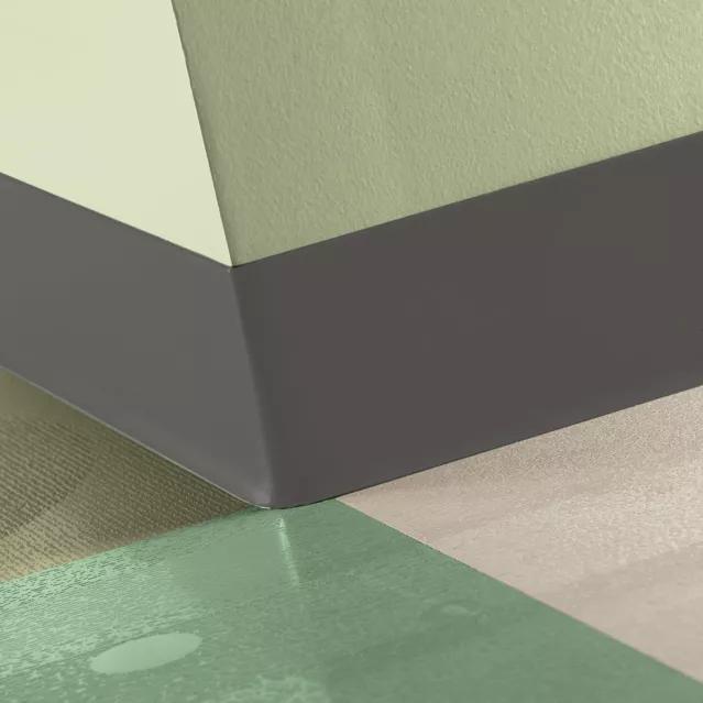 Tarkett / Johnsonite Tightlock Resilient Wall Base #TB1 Peppercorn 4 3/8" x 75' Roll by 1/8" Cove (with Toe)