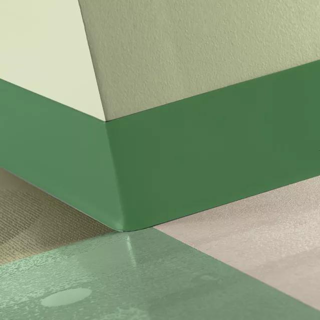 Tarkett / Johnsonite Tightlock Resilient Wall Base #VL8 Grinch 4 3/8" x 75' Roll by 1/8" Cove (with Toe)