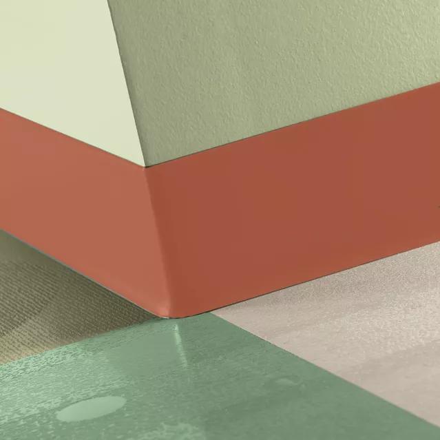 Tarkett / Johnsonite Tightlock Resilient Wall Base #VM1 Hot Spice 4 3/8" x 75' Roll by 1/8" Cove (with Toe)