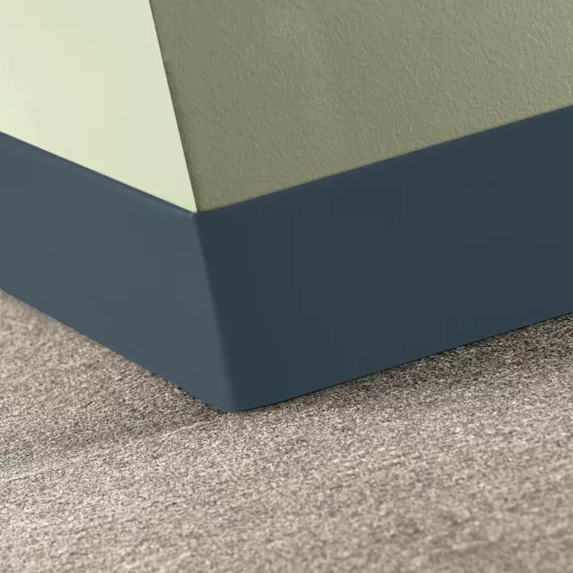 Tarkett / Johnsonite Tightlock Carpet Wall Base #18 Navy Blue 4 1/2" x 4' Pieces by 1/8" Straight (Toeless)