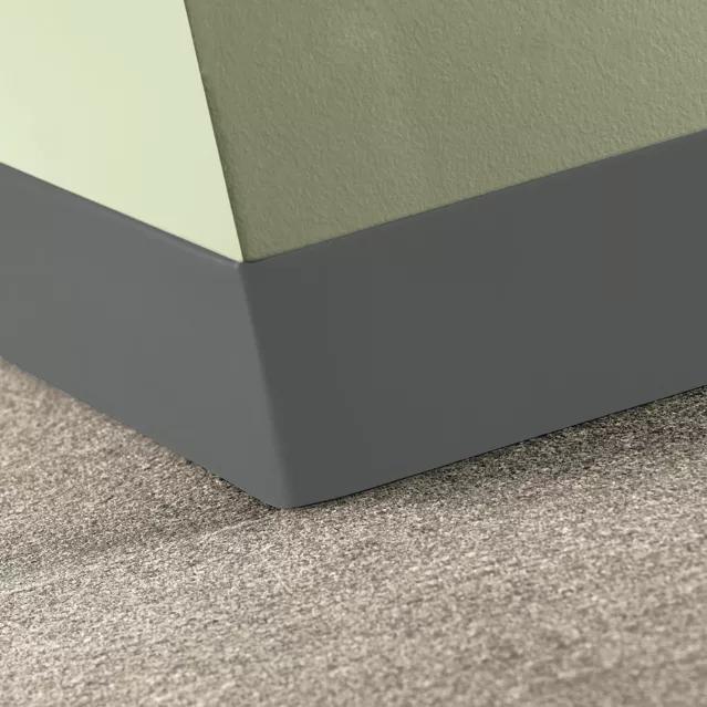 Tarkett / Johnsonite Tightlock Carpet Wall Base #20 Charcoal 6 1/2" x 4' Pieces by 1/8" Straight (Toeless)