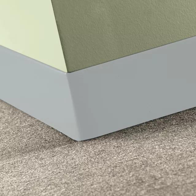 Tarkett / Johnsonite Tightlock Carpet Wall Base #21 Platinum 4 1/2" x 4' Pieces by 1/8" Straight (Toeless)
