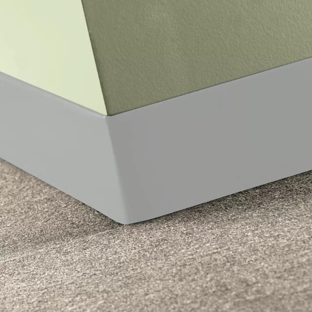 Tarkett / Johnsonite Tightlock Carpet Wall Base #23 Vapor Grey 4 1/2" x 4' Pieces by 1/8" Straight (Toeless)