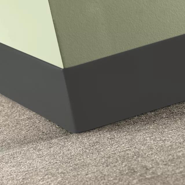 Tarkett / Johnsonite Tightlock Carpet Wall Base #44 Dark Brown 6 1/2" x 4' Pieces by 1/8" Straight (Toeless)