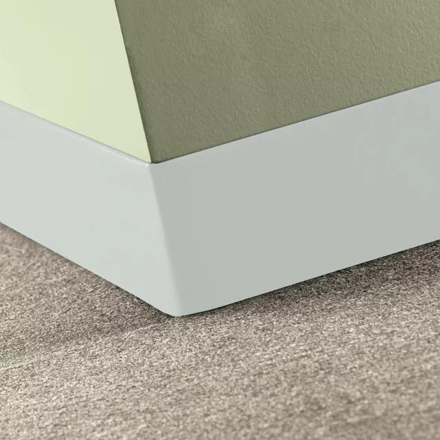 Tarkett / Johnsonite Tightlock Carpet Wall Base #50 White 4 1/2" x 4' Pieces by 1/8" Straight (Toeless)
