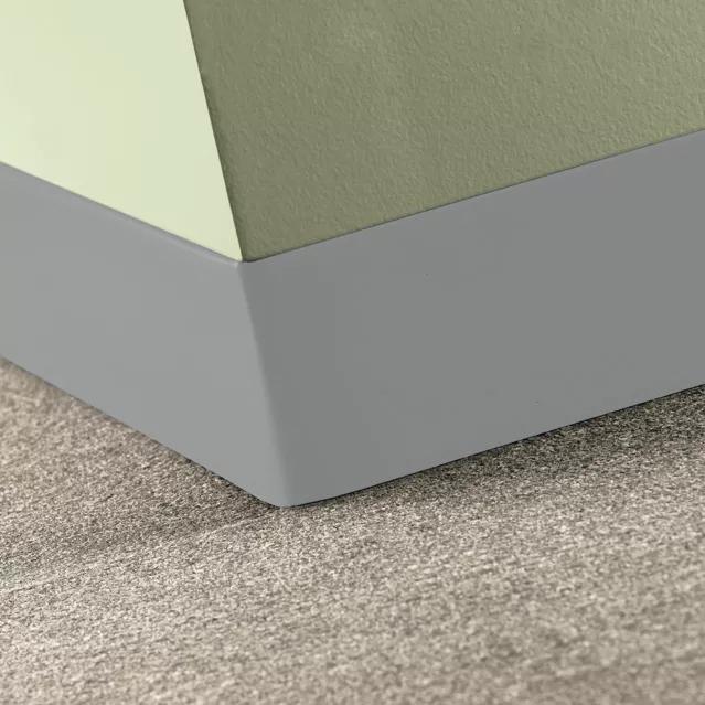 Tarkett / Johnsonite Tightlock Carpet Wall Base #55 Silver Grey 4 1/2" x 4' Pieces by 1/8" Straight (Toeless)