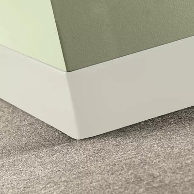 Tarkett / Johnsonite Tightlock Carpet Wall Base #50 White 3 1/4" x 75' Roll by 1/8" Straight (Toeless)