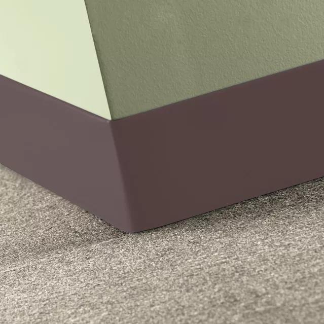 Tarkett / Johnsonite Tightlock Carpet Wall Base #85 Burgundy 4 1/2" x 4' Pieces by 1/8" Straight (Toeless)
