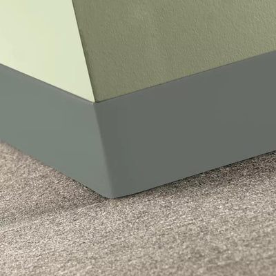 Tarkett / Johnsonite Tightlock Carpet Wall Base #VM4 Green Smoke 4 1/2" x 75' Roll by 1/8" Straight (Toeless)